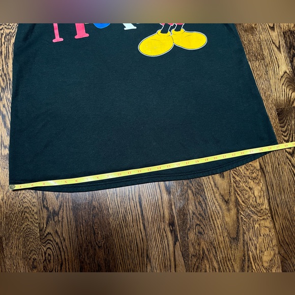 VTG 90s sweatshirt / minidress Mickey Mouse cartoon graphic crewcut long sleeve - Picture 10 of 13